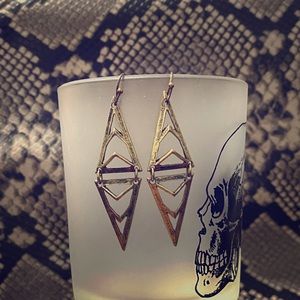 Geometric dangle earrings